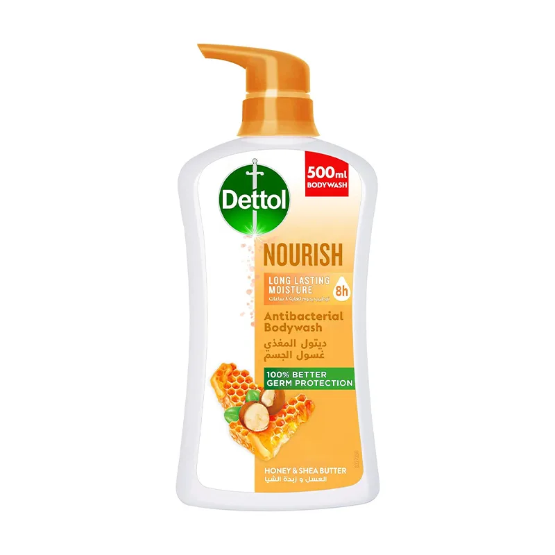 DETTOL BODY WASH NOURISH HONEY & SHEA BUTTER 500ML