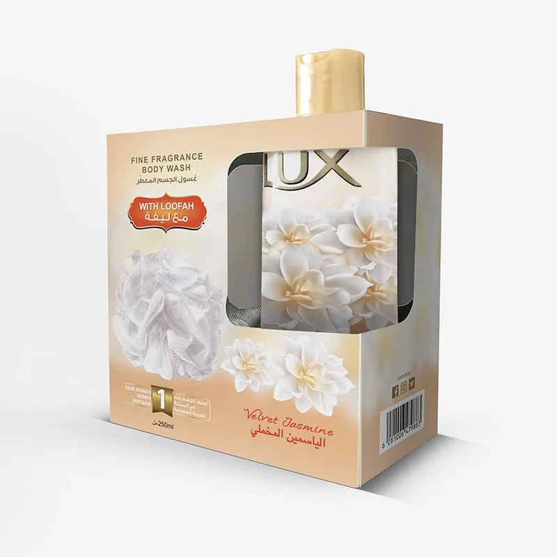 LUX BODY WASH VELVET TOUCH-JASMINE 250ML+KIT